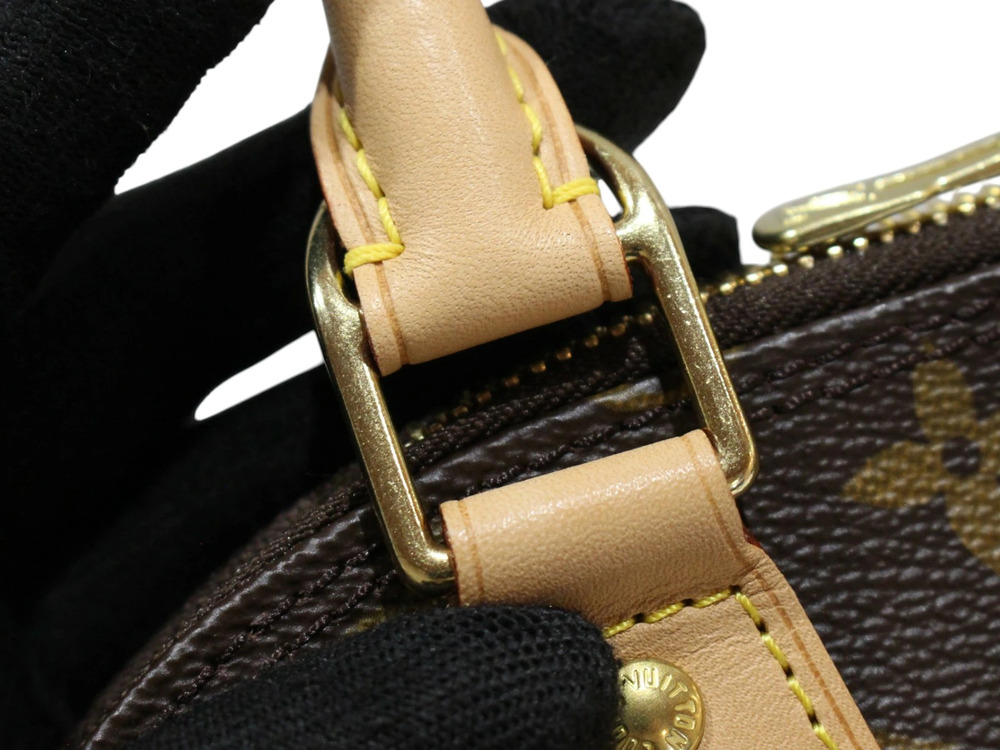LOUIS VUITTON Alma Handbag Monogram Brown Bag